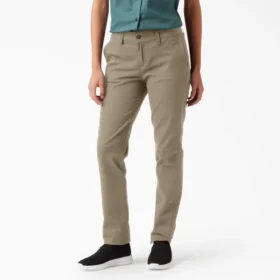 Pantalones ajustados de sarga para mujer