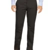 Pantalones caqui de corte ajustado y pierna cónica con frente liso Pantalones caqui de corte ajustado y pierna cónica con frente liso