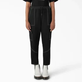 Pantalones cargo con cordón para mujer