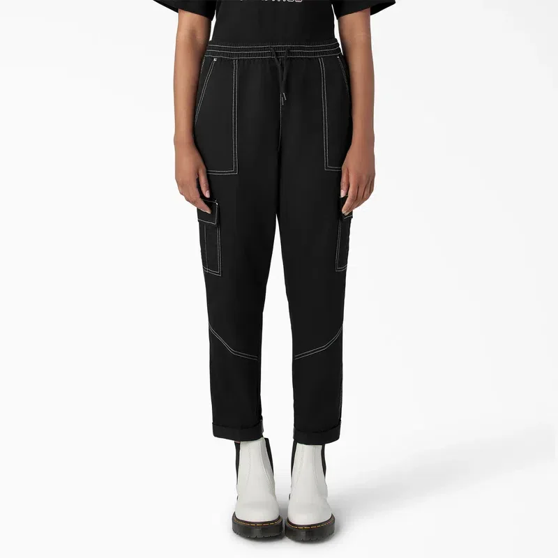 Pantalones cargo con cordón para mujer Pantalones cargo con cordón para mujer