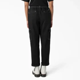 Pantalones cargo con cordón para mujer