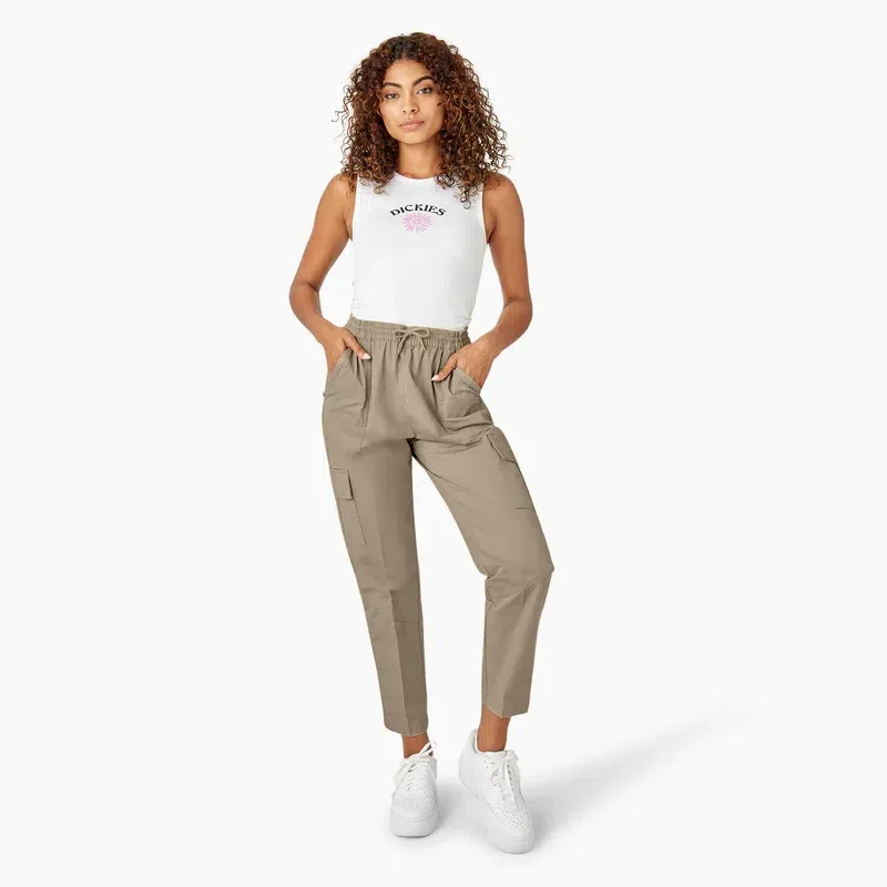 Pantalones cargo con cordón para mujer Pantalones cargo con cordón para mujer