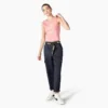 Pantalones cargo cortos de corte holgado con costuras en contraste para mujer Pantalones cargo cortos de corte holgado con costuras en contraste para mujer