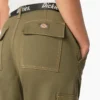 Pantalones cargo cortos de corte holgado con costuras en contraste para mujer Pantalones cargo cortos de corte holgado con costuras en contraste para mujer