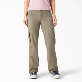 Pantalones cargo de corte recto y ajuste holgado para mujer