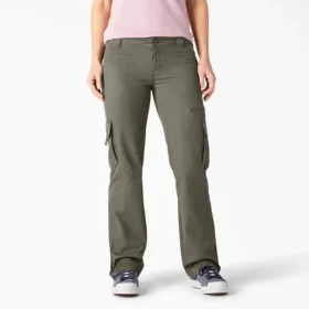 Pantalones cargo de corte recto y ajuste holgado para mujer