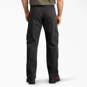 Pantalones cargo de lona con corte regular flexible
