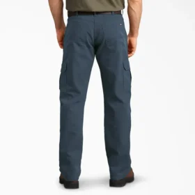 Pantalones cargo de lona con corte regular flexible