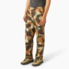 Pantalones cargo de lona con estampado de camuflaje