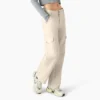 Pantalones cargo de lona de algodón para mujer con corte holgado Pantalones cargo de lona de algodón para mujer con corte holgado