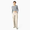 Pantalones cargo de lona de algodón para mujer con corte holgado Pantalones cargo de lona de algodón para mujer con corte holgado