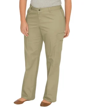 Pantalones cargo de pierna recta y corte holgado para mujer