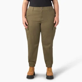 Pantalones cargo de talle alto para mujer talla grande