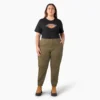 Pantalones cargo de talle alto para mujer talla grande Pantalones cargo de talle alto para mujer talla grande