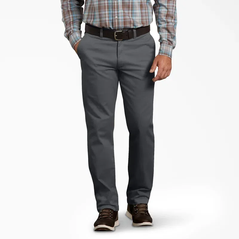 Pantalones chinos lavados de corte cónico regular con cintura activa de la serie X de Dickies Pantalones chinos lavados de corte cónico regular con cintura activa de la serie X de Dickies
