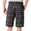 Pantalones cortos cargo a cuadros de corte holgado Performance Flex de 11 pulgadas Pantalones cortos cargo a cuadros de corte holgado Performance Flex de 11 pulgadas