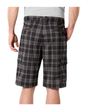 Pantalones cortos cargo a cuadros de corte holgado Performance Flex de 11 pulgadas