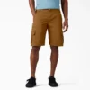 Pantalones cortos cargo de algodón de 11 pulgadas con corte holgado y elástico Pantalones cortos cargo de algodón de 11 pulgadas con corte holgado y elástico