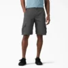 Pantalones cortos cargo de algodón de 11 pulgadas con corte holgado y elástico Pantalones cortos cargo de algodón de 11 pulgadas con corte holgado y elástico