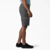 Pantalones cortos cargo de algodón de 11 pulgadas con corte holgado y elástico Pantalones cortos cargo de algodón de 11 pulgadas con corte holgado y elástico
