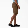 Pantalones cortos cargo de algodón de 11 pulgadas con corte holgado y elástico Pantalones cortos cargo de algodón de 11 pulgadas con corte holgado y elástico