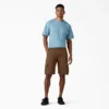Pantalones cortos cargo de algodón de 11 pulgadas con corte holgado y elástico Pantalones cortos cargo de algodón de 11 pulgadas con corte holgado y elástico