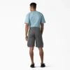 Pantalones cortos cargo de algodón de 11 pulgadas con corte holgado y elástico Pantalones cortos cargo de algodón de 11 pulgadas con corte holgado y elástico