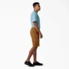 Pantalones cortos cargo de algodón de 11 pulgadas con corte holgado y elástico Pantalones cortos cargo de algodón de 11 pulgadas con corte holgado y elástico