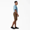 Pantalones cortos cargo de algodón de 11 pulgadas con corte holgado y elástico Pantalones cortos cargo de algodón de 11 pulgadas con corte holgado y elástico
