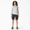 Pantalones cortos cargo de corte ajustado y refrescantes para mujer, 10″