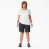 Pantalones cortos cargo de corte ajustado y refrescantes para mujer, talla grande, 10″