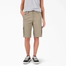 Pantalones cortos cargo de corte holgado para mujer, 11″