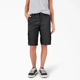 Pantalones cortos cargo de corte holgado para mujer, 11″