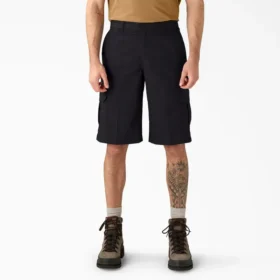 Pantalones cortos cargo Flex de corte holgado, 13″