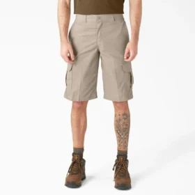 Pantalones cortos cargo Flex de corte holgado, 13″