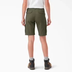 Pantalones cortos cargo ripstop para mujer, 9″