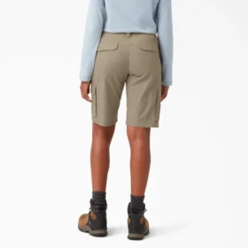 Pantalones cortos cargo ripstop para mujer, 9″