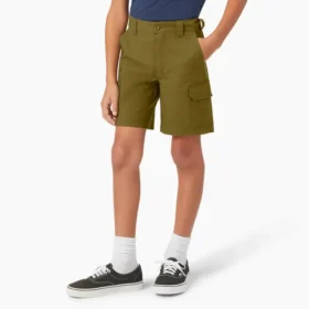 Pantalones cortos cargo ripstop para niños, 4-20