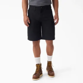 Pantalones cortos cargo Tradebuilt de lona de algodón, 11″