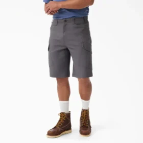 Pantalones cortos cargo Tradebuilt de lona de algodón, 11″