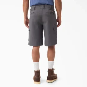 Pantalones cortos cargo Tradebuilt de lona de algodón, 11″