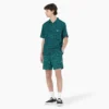 Pantalones cortos con cordón de ajuste moderno y estampado de cebra, 15 cm