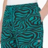 Pantalones cortos con cordón de ajuste moderno y estampado de cebra, 15 cm