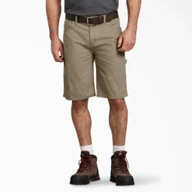 Pantalones cortos de carpintero de algodón de corte holgado, 11″