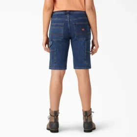 Pantalones cortos de carpintero de corte holgado para mujer, 28 cm