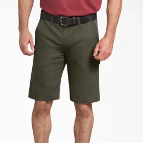 Pantalones cortos de carpintero de lona de ajuste regular Flex, 11″