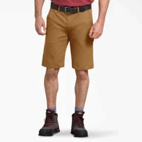 Pantalones cortos de carpintero de lona de ajuste regular Flex, 11″