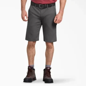 Pantalones cortos de carpintero de lona de ajuste regular Flex, 11″