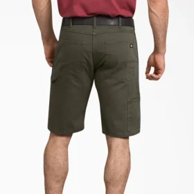 Pantalones cortos de carpintero de lona de ajuste regular Flex, 11″