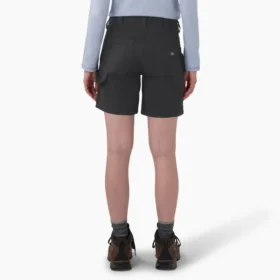 Pantalones cortos de carpintero de lona para mujer, 7″